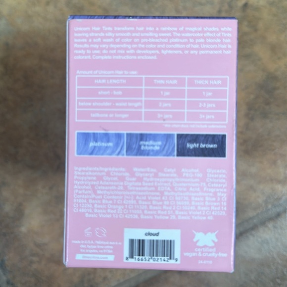***NIB*** Unicorn Hair CLOUD color - Picture 3 of 4